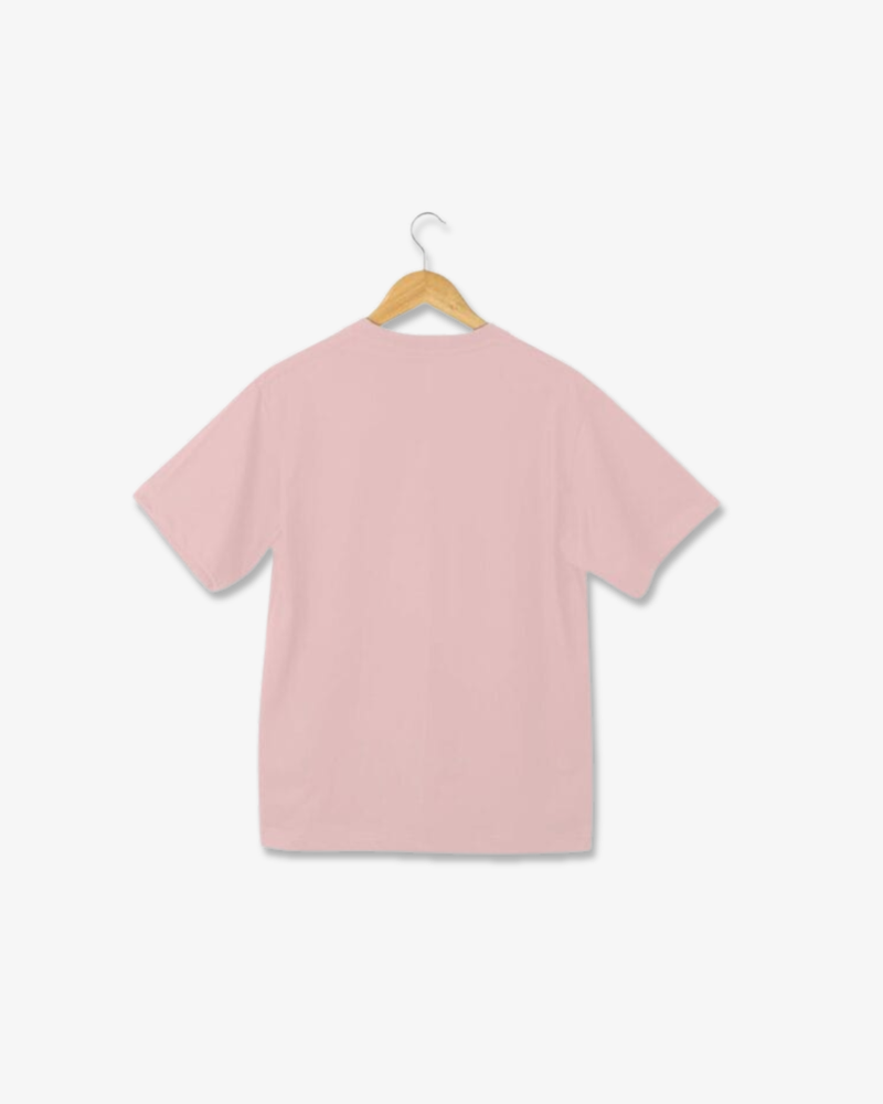 Round Neck Half Sleeve T-Shirt – Dusty Pink
