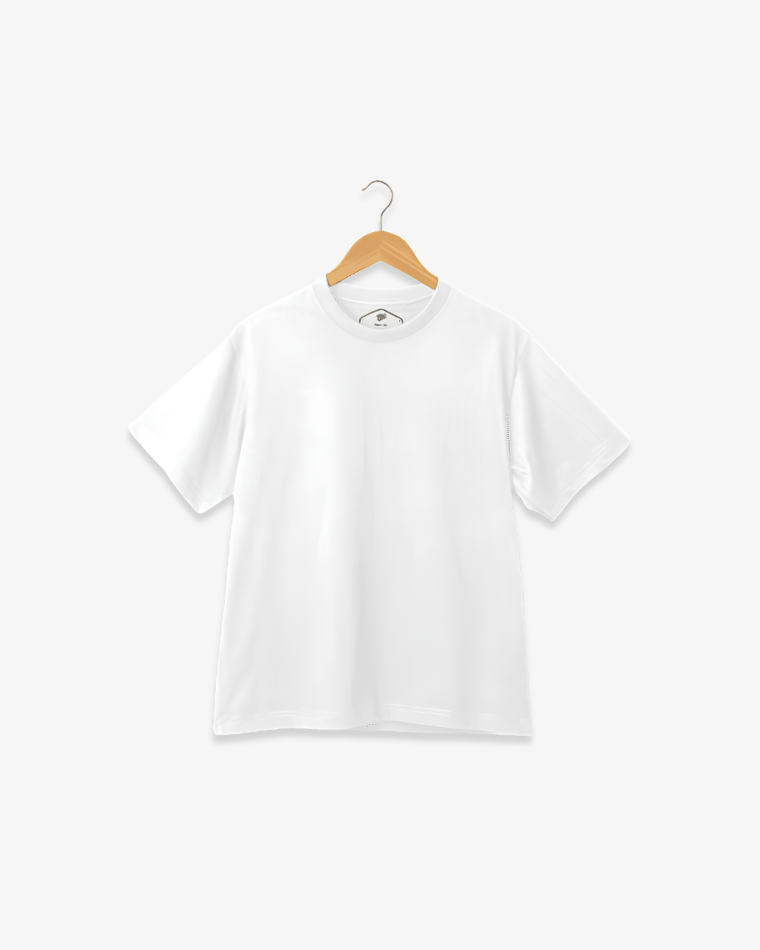 Round Neck Half Sleeve T-Shirt – White