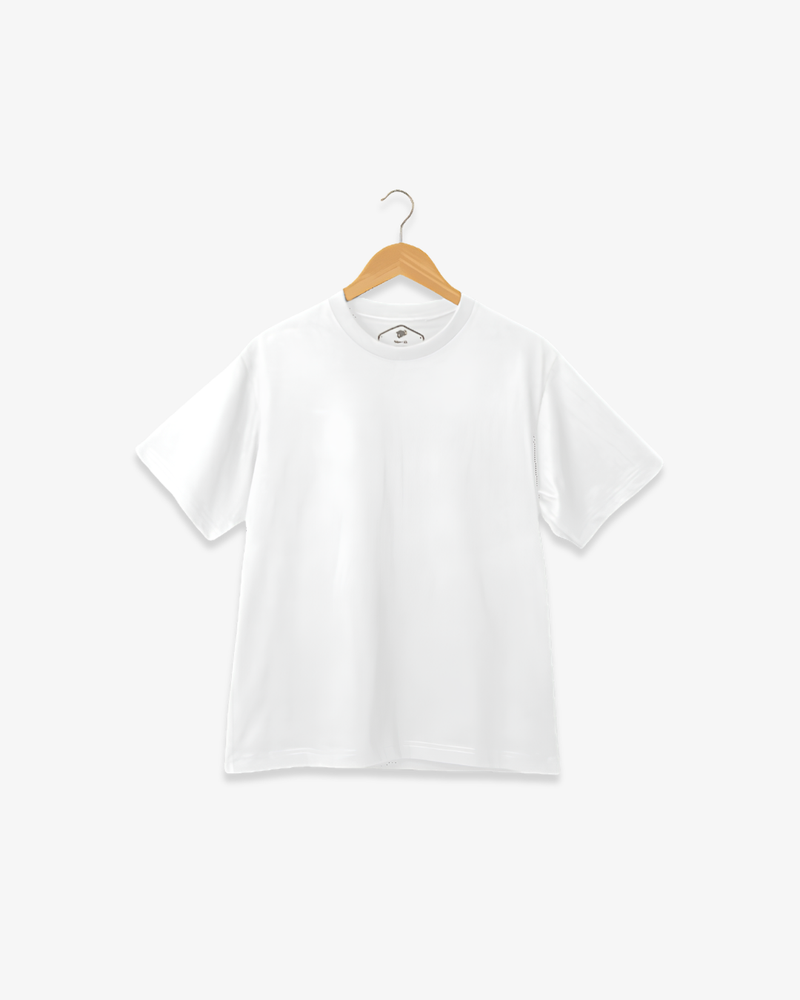 Round Neck Half Sleeve T-Shirt – White