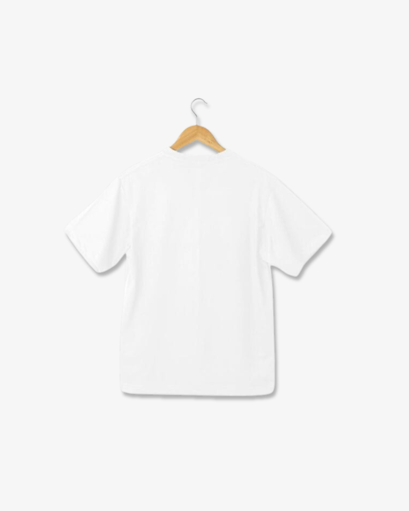 Round Neck Half Sleeve T-Shirt – White
