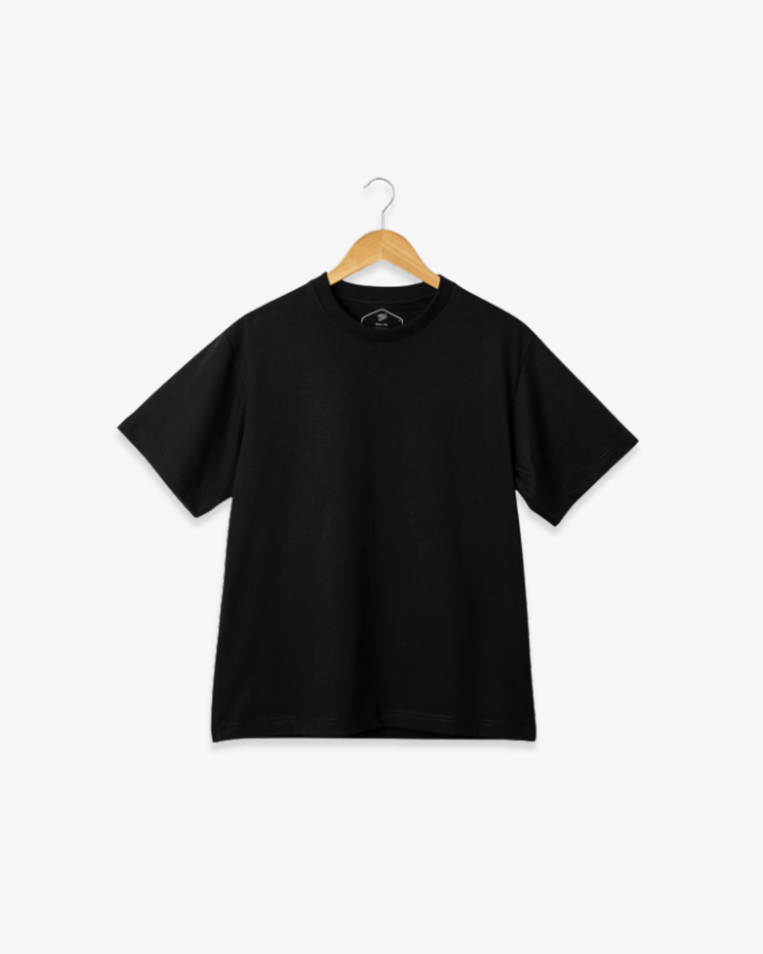 Round Neck Half Sleeve T-Shirt – Black