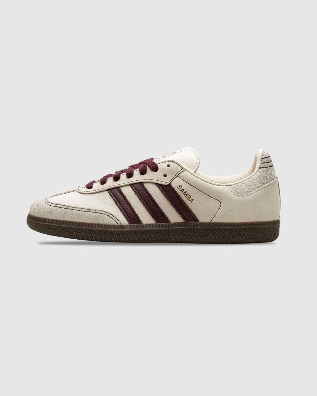 Samba Adidas Samba Beige Maroon“Cloud White”