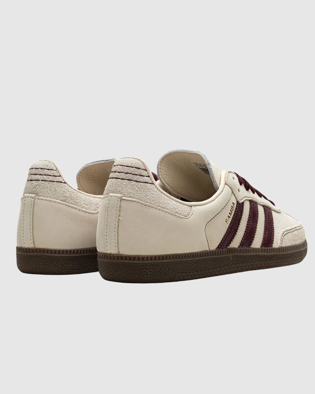 Samba Adidas Samba Beige Maroon“Cloud White”