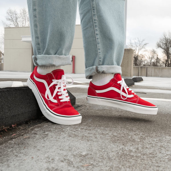 Vans Old Skool Skate Shoe – Racing Red