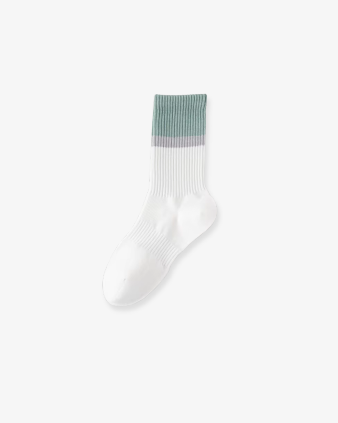 Crew cotton stripe Unisex Socks – Mint/White
