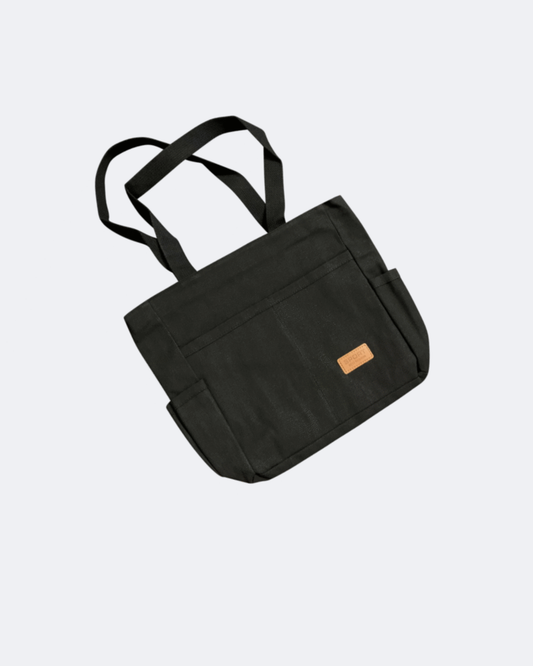 Urban Classic Black Canvas Tote Bag