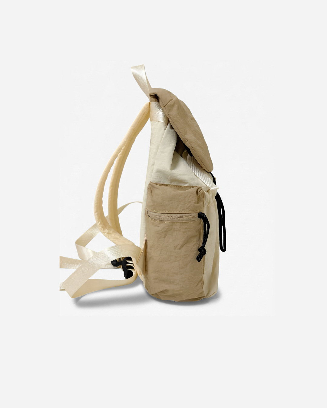 Adidas Trefoil Utility Drawstring Backpack (Beige/Off-White)