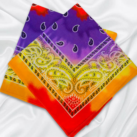 Multi Color Unisex Bandana 100% Cotton