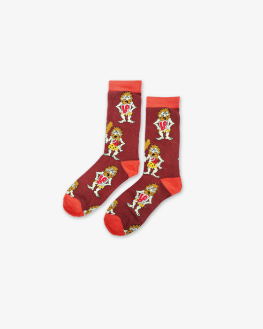 Men’s Roaring Ten Burgundy Socks