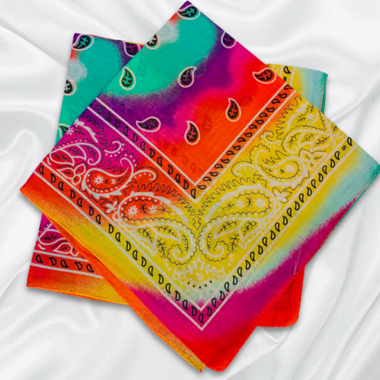 Multi Color Unisex Bandana 100% Cotton
