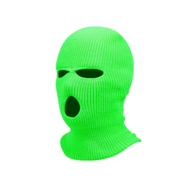 Skimask 3 Hole Balaclava – Fluorescent Green