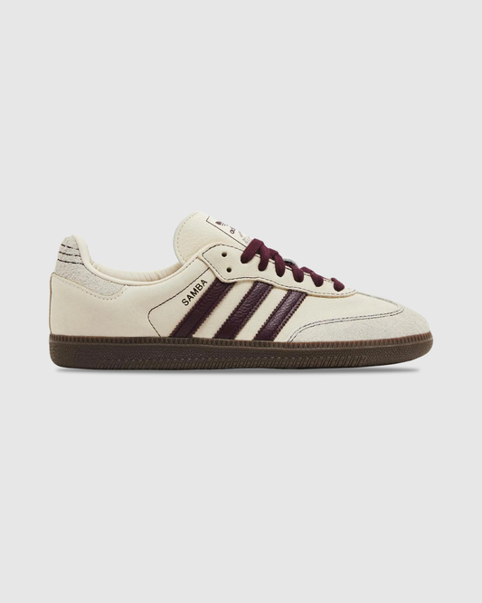 Samba Adidas Samba Beige Maroon“Cloud White”